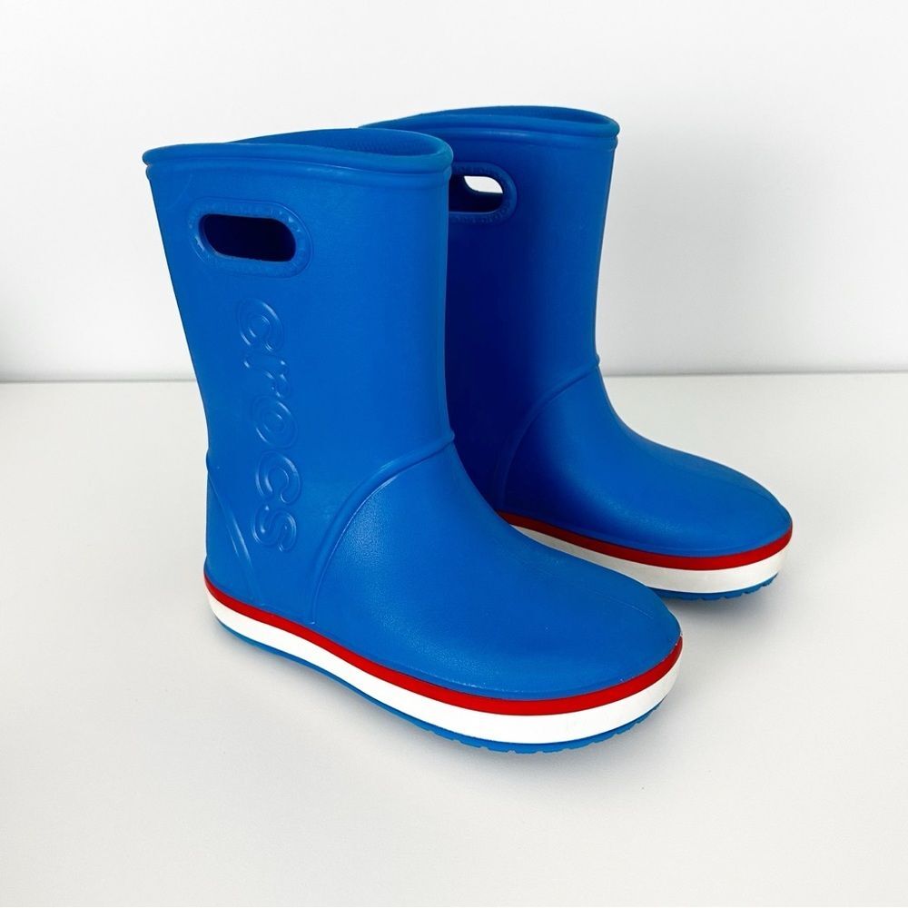 CROCS Kids Blue Rain Boots